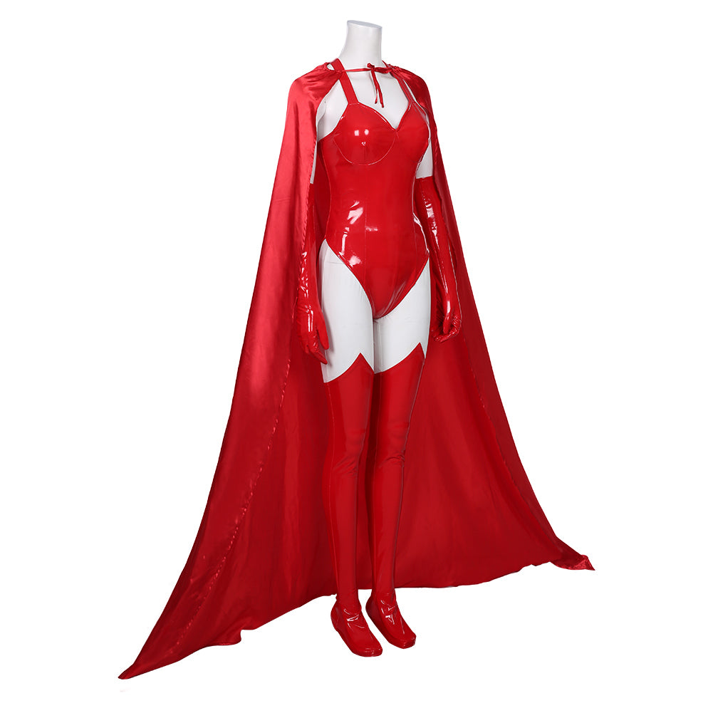 Scarlet Witch Wanda Maximoff Jumspuit Cosplay WandaVision Kostüm Halloween Karneval Kostüm