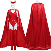 Scarlet Witch Wanda Maximoff Jumspuit Cosplay WandaVision Kostüm Halloween Karneval Kostüm