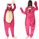 Toy Story 3 Lotso Knuddelbär Cosplay Erwachsene Pyjamas Schlafanzug für Alltag