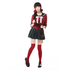 Danganronpa Maki Harukawa Uniform Cosplay Halloween Karneval Kostüm Set