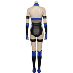 Mortal Kombat 4 Kitana Cosplay Kostüm Outfits Halloween Karneval Jumpsuit