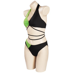 Kim Possible Shego Bikini Badeanzug Erwachsene Damen zweiteilige Bademode