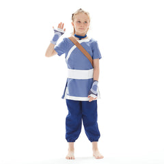 Kinder Mädchen Katara Kostüm Avatar – Der Herr der Elemente Katara Cosplay Halloween Karneval Kostüm