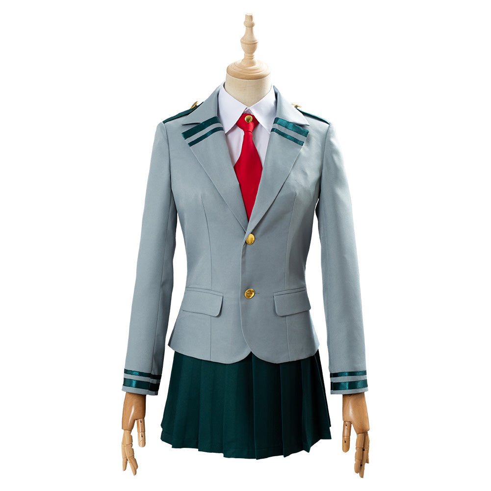 Boku No Hero Academia BNHA Tsuyu Schule Uniform Cosplay Kostüm