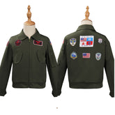 Kinder Top Gun: Maverick Cosplay Kostüm Outfits Halloween Karneval Jacke