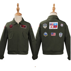 Kinder Top Gun: Maverick Cosplay Kostüm Outfits Halloween Karneval Jacke