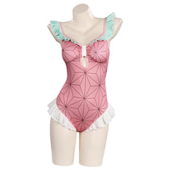 Kamado Schwester Blade of Demon Destruction Cosplay Outfits Badeanzug