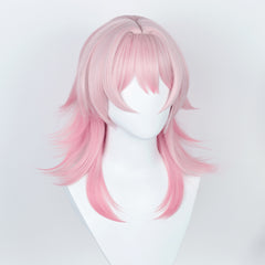 Honkai: Star Rail March 7th Cosplay Perücke Hitzebeständiges Haar Karneval Party Requisiten