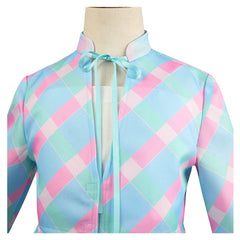 Kinder Mädchen Barbie Film 2023 blaues Kleid mit Hut Cosplay Kostüm Set