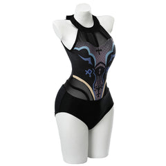 Genshin Impact Fischl von Luftschloss Narfidort Sommer einteilige Bademode