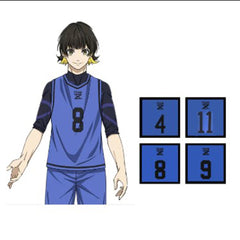 BLUE LOCK Hyouma Chigiri Jumpsuit Nu. 4/8/9 Sportanzug Cosplay Outfits