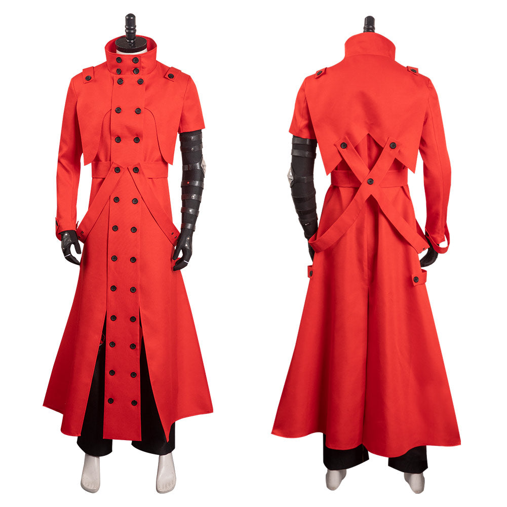 TRIGUN STAMPEDE Vash the Stampede rot Kostüm Cosplay Halloween Karneval Outfits