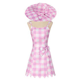 Barbie Film 2023 rosa Kleid Margot Robbie Cosplay Kostüm mit Hut