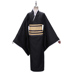 Demon Slayer Nakime Kostüm Kimono Cosplay Halloween Karneval Outfits