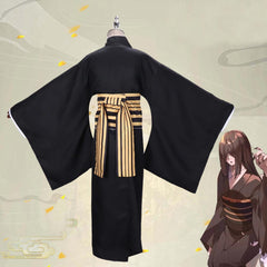 Demon Slayer Nakime Kostüm Kimono Cosplay Halloween Karneval Outfits