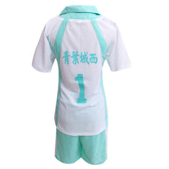 Volleyball!! Oikawa Tooru Cosplay Aoba Johsai High School Uniform Gymnasium Uniform T-shirt Short Set