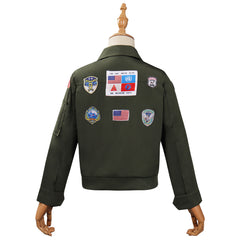 Kinder Top Gun: Maverick Cosplay Kostüm Outfits Halloween Karneval Jacke