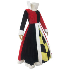 Queen Of Hearts Cosplay Alice's Adventures in Wonderland Kostüm Outfits Halloween Karneval Kleid