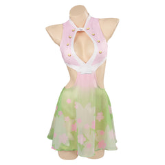 Demon Slayer Kanroji Mitsuri Badeanzug originelle Damen einteilige Bademode Cossky®