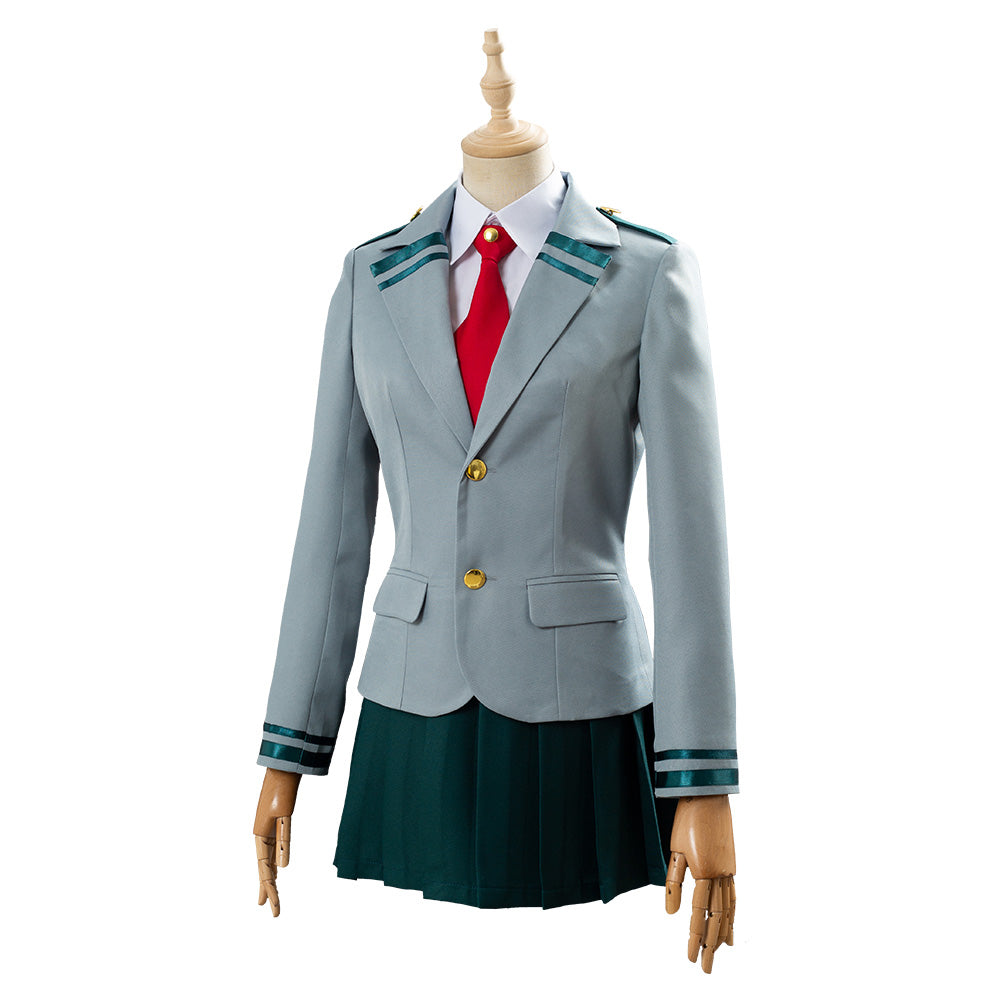 Boku No Hero Academia BNHA Tsuyu Schule Uniform Cosplay Kostüm