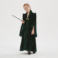 Mädchen Harry Potter Minerva McGonagall Kostüm Robe Mantel Halloween Karneval Kostüm