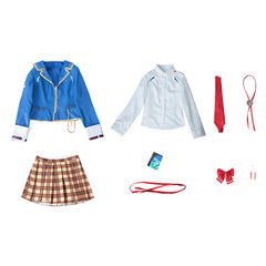 Kayamori Ruka 31A Heaven Burns Red Cosplay Kostüm Uniform Halloween Karneval Outfits