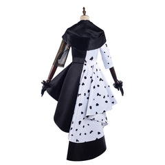 Cruella 2021 Cruella Cosplay Kostüm Kleid Outfits Halloween Karneval Set