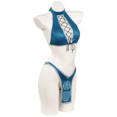 Mortal Kombat Kitada Cosplay Sexy Bademode Damen Sommer 2tlg. Badeanzug
