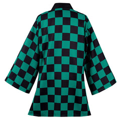 Blade of Demon Destruction Kamado Tanjirou 3D Druck Umhang Erwachsene Unisex Haori mit Ohrringe