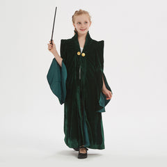 Mädchen Harry Potter Minerva McGonagall Kostüm Robe Mantel Halloween Karneval Kostüm