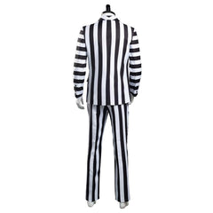 Adam Maitland Beetlejuice Cosplay Kostüm Herren Streifenanzug Outfits Halloween Karneval Kostüm