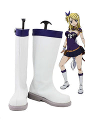 Fairy Tail Lucy Schuhe Cosplay Schuhe Stiefel Version 1 Weiß