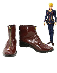 Giorno Giovanna Jotaro Kujo JoJo's Bizarre Adventure: Golden Wind Schuhe Cosplay Schuhe Braun