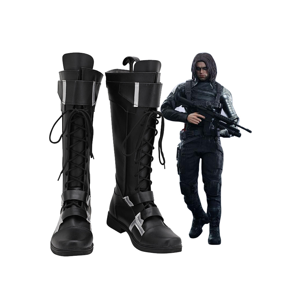 Captain America The Winter Soldier Stiefel Cosplay Schuhe