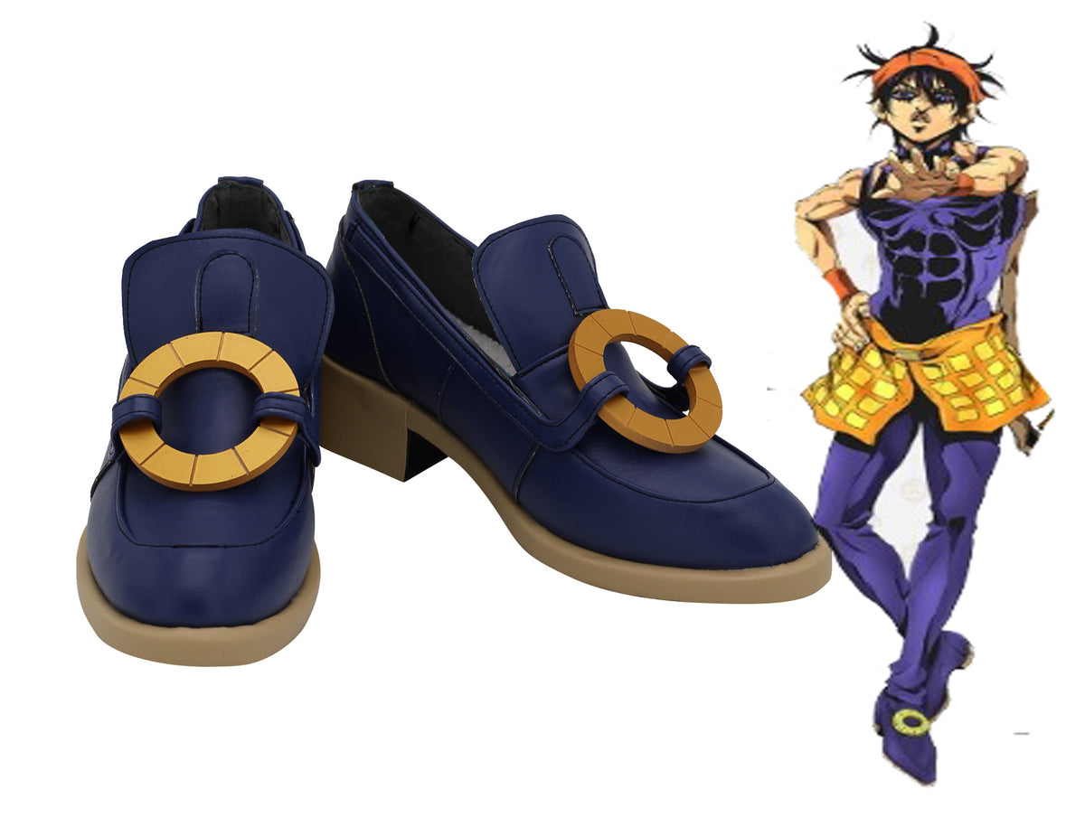 Jotaro Kujo JoJo's Bizarre Adventure: Golden Wind Narancia Ghirga Schuhe Cosplay Schuhe