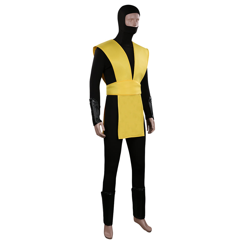 Mortal Kombat Scorpion Cosplay Kostüme Outfits Halloween Karneval Anzug