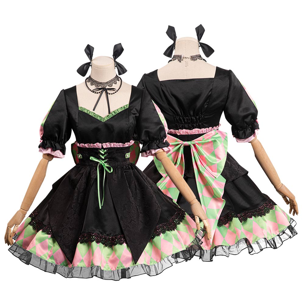 Demon Slayer Kanroji Mitsuri Lolitakleid Originelle Design Outfits Cossky®