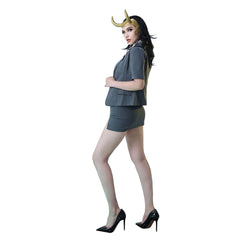 Loki 2021 webliches Loki Kostüm Halloween Karneval Kostüm
