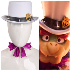 The Super Mario Bros. Movie Bowser Zylinder Cosplay Hut Halloween Mottoparty Requisite