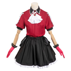 Arima Kana Oshi no Ko rotes Kleid Cosplay Kostüm Halloween Karneval Outifts