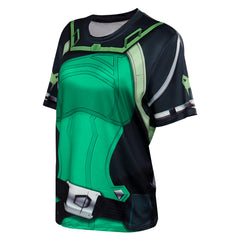 VALORANT Viper Cosplay 3D Druck Sommer Erwachsene Kurzarm Originell T-shirt