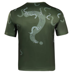 The Batman Riddler Cosplay Kostüme Erwachsene Sommer Kurzarm T-Shirt
