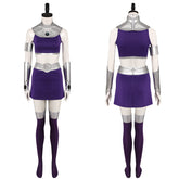 Teen Titans Starfire Cosplay Kostüm Halloween Karneval Outfits