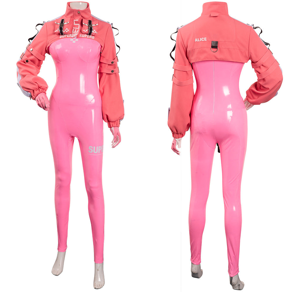NIKKE The Goddess of Victory Cosplay Alice Kostüm Halloween Karneval Jumpsuit