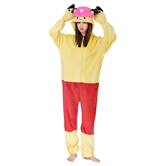 One piece Chopper Cosplay Pajama Erwachsene Unisex Schlafanzug Polyester Pyjamas Halloween Karneval Kostüme für Erwachsene