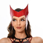 Wanda Vision Scarlet Witch Maske Cosplay PU Helm Halloween Karneval Requisiten