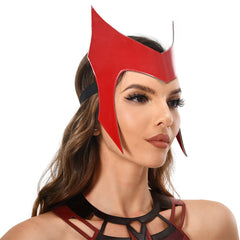 Wanda Vision Scarlet Witch Maske Cosplay PU Helm Halloween Karneval Requisiten