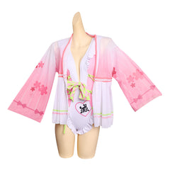 Demon Slayer Kanroji Mitsuri Bademode Damen Sommer Originell 2tlg. Badeanzug Cossky®