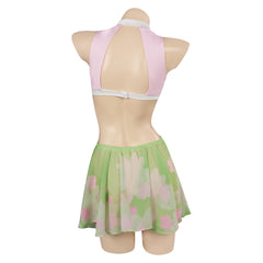 Demon Slayer Kanroji Mitsuri Badeanzug originelle Damen einteilige Bademode Cossky®