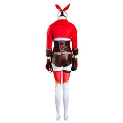 Amber Kostüm Set Genshin Impact Amber Jumpsuit Cosplay Kostüm